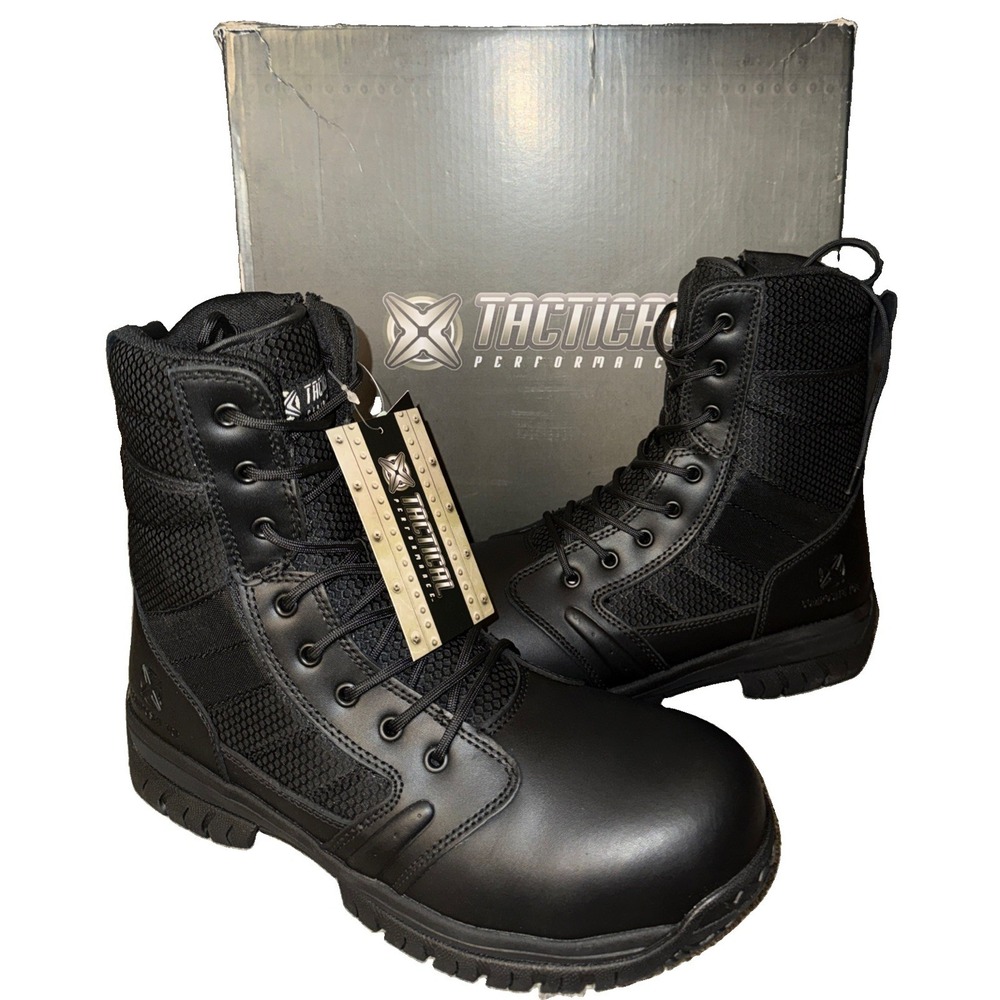 Tactical Performance Hawk 8 Composite Toe Work Boots Men's 11 D Black New